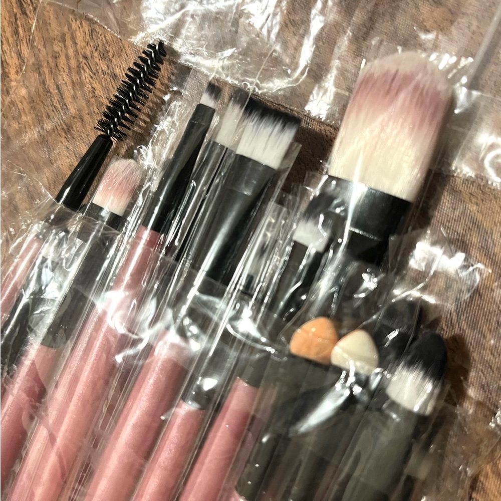 20 pc Makeup Brush Set - Pink